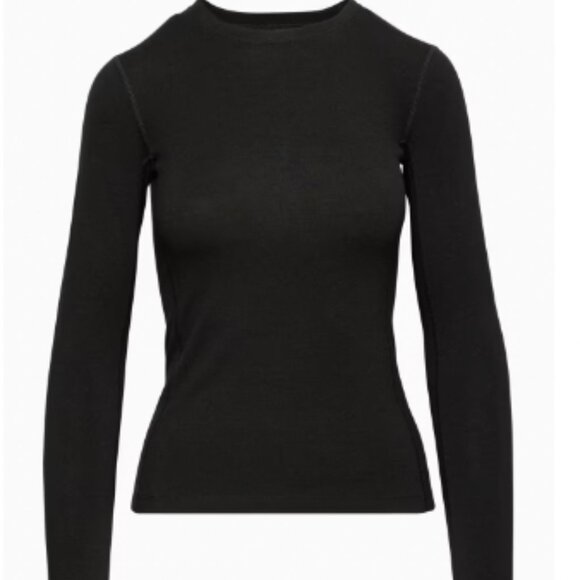 TNA | TnAction  | Brink Merino Wool Long Sleeve | Black - Picture 2 of 14